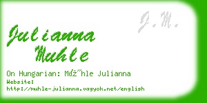 julianna muhle business card